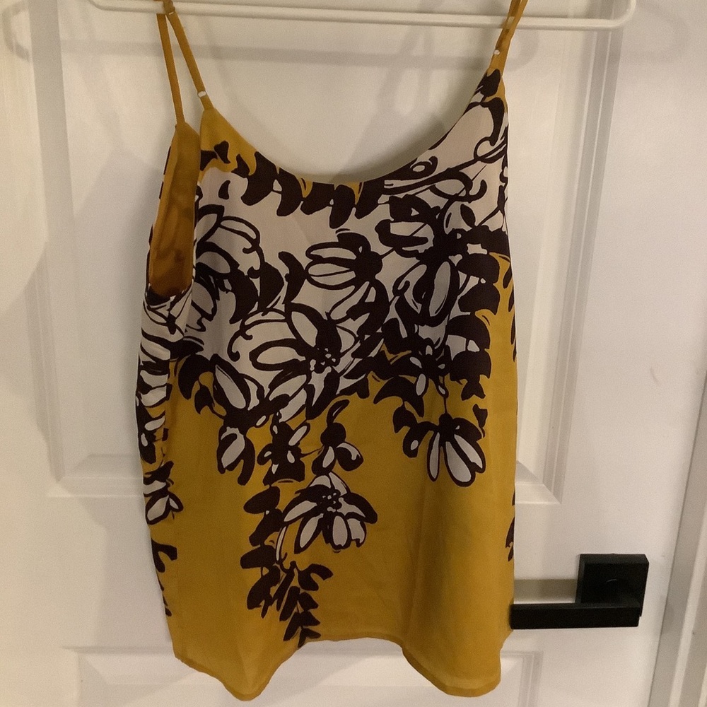 The Limited - Adjustable Spaghetti Strap Blouse - Gold & Purple - Ladies Size M - Picture 6 of 8